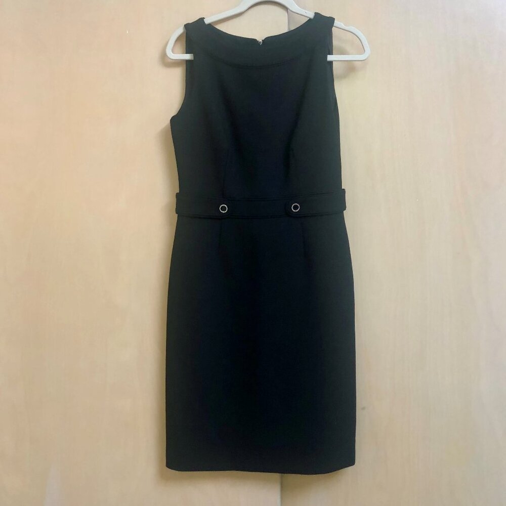 Tory Burch Knee Length Black Wool Blend Sleeveless Dress Size 4